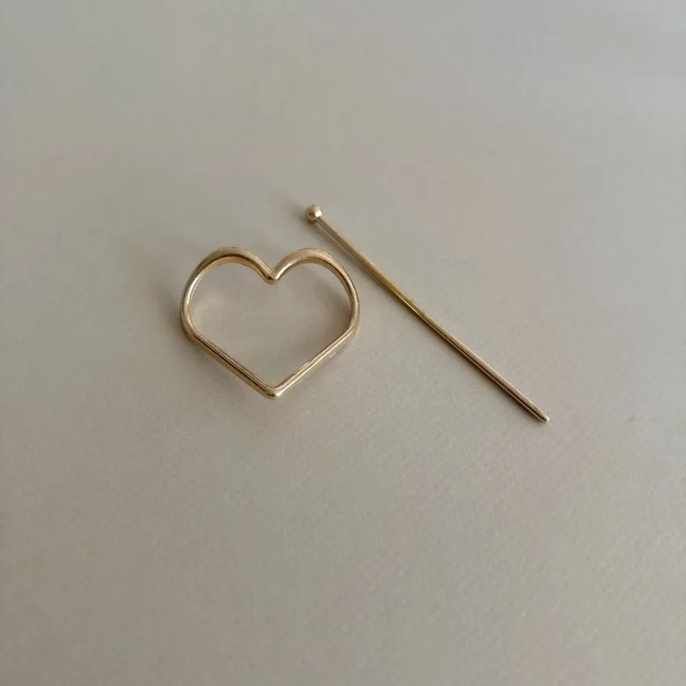 Heart hair pin S794